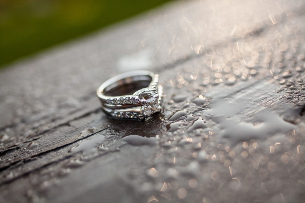 wedding ring close up